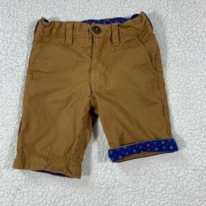 Baker by Ted Baker Toddler Boy Chino Anchor Trim Khaki Shorts - Sz 3y (3T)